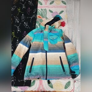 O'Neill Firewall Jacket Snowboarding 10K Waterproof Rating Womens Large